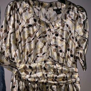BCBG Maxazria satin blouse size xl